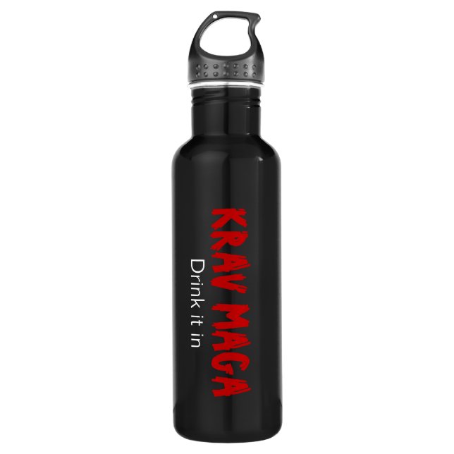 Krav Maga "Drink it in" 710 Ml Water Bottle (Front)