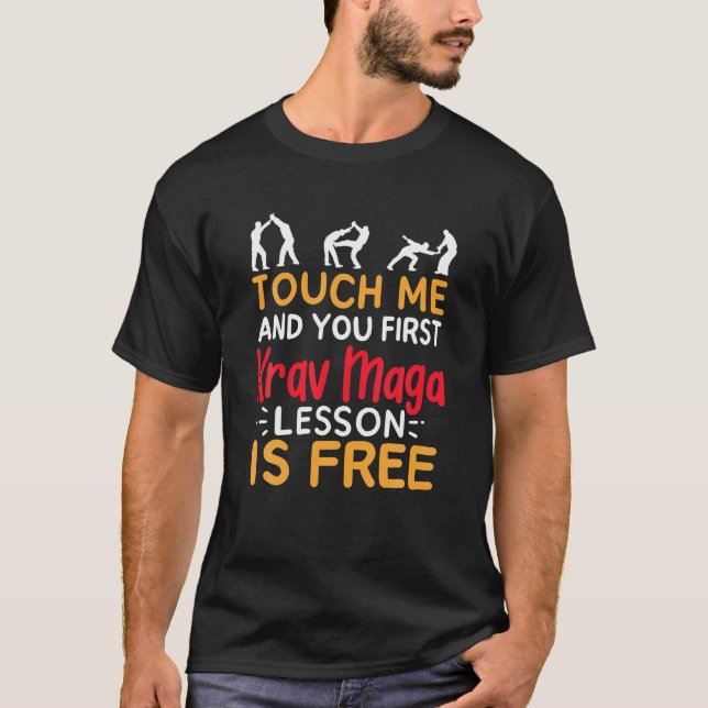 Krav Maga Fighter Self Defence T Shirt (Front)