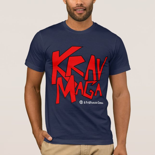 Krav Maga - Fit and Fearless T-Shirt (Front)