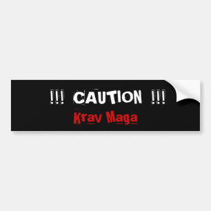 Krav Maga martial arts bumpersticker Bumper Sticker