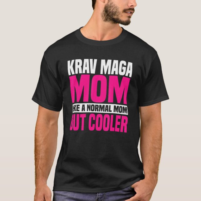 Krav Maga Mum Contact Combat Mma Self Defence Moth T-Shirt (Front)