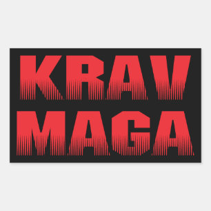 Krav Maga Rectangular Sticker