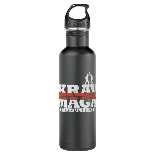 Krav Maga Selbstverteidigung Nahkampf 710 Ml Water Bottle (Front)