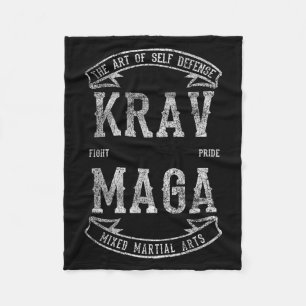 Krav Mixed Martial Arts MMA Self Defence Israel Fleece Blanket