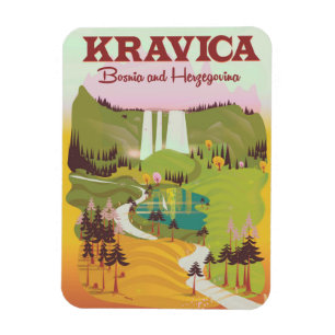 Kravica Waterfalls Bosnia and Herzegovina Magnet