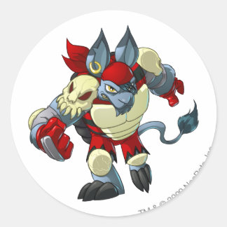Krawk Island Team Captain 2 Classic Round Sticker