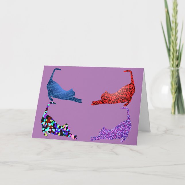 Krazy CrystalKatz Custom Greeting cards (Front)
