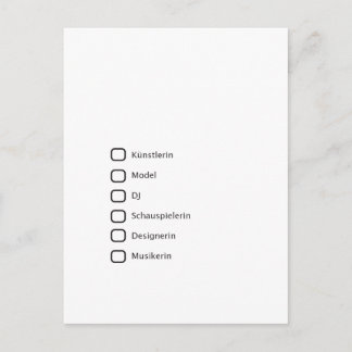 Kreative Hipster Postcard