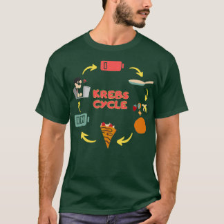 Krebs cycle or crepes cycle Biology jokes T-Shirt