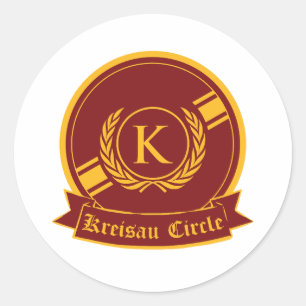 kreisau circle logo classic round sticker