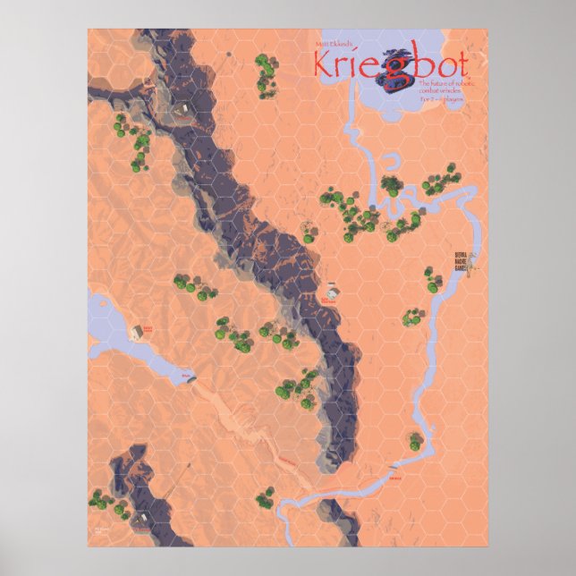 Kriegbot Map Poster (Front)