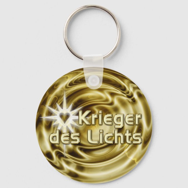 KRIEGER DES LICHTS | golden waves Key Ring (Front)