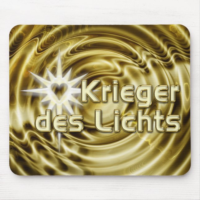 Krieger des Lichts | golden waves Mouse Pad (Front)