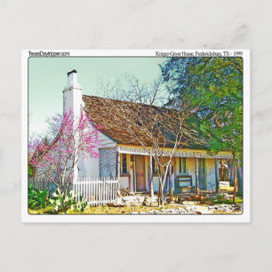 Krieger Geyer Home, Fredericksburg, TX Postcard