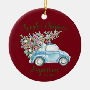 Kringle's Christmas Emporium Ceramic Ornament