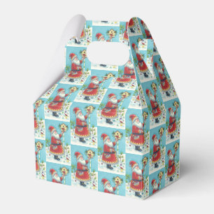 KRIS KRINGLE & CARDINALS CHRISTMAS FAVOR GIFT BOX