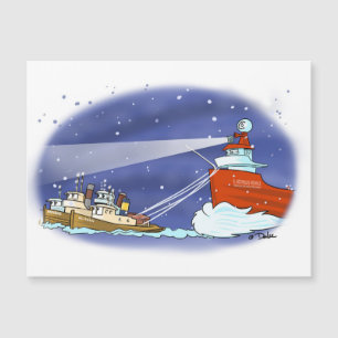 Kris Kringle freighter magnetic card