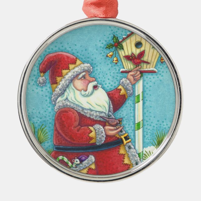 KRIS KRINGLE REDBIRDS CHRISTMAS PREMIUM ORNAMENT (Front)