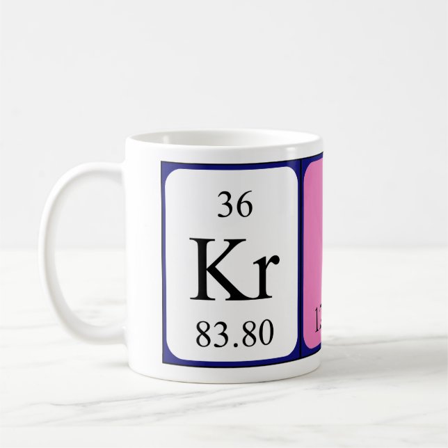 Kris periodic table name mug (Left)