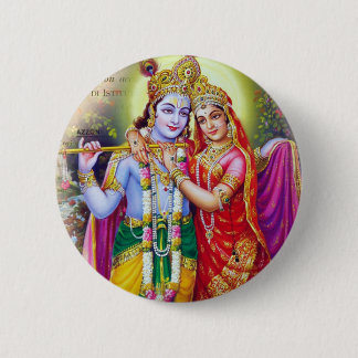 Krishna 6 Cm Round Badge