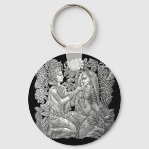 Krishna and Radha Key Ring