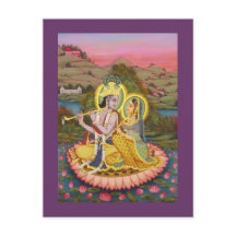 Krishna and Radha on lotus