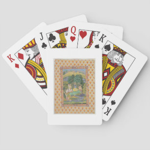 Krishna and the Gopis (gouache on paper) Playing Cards