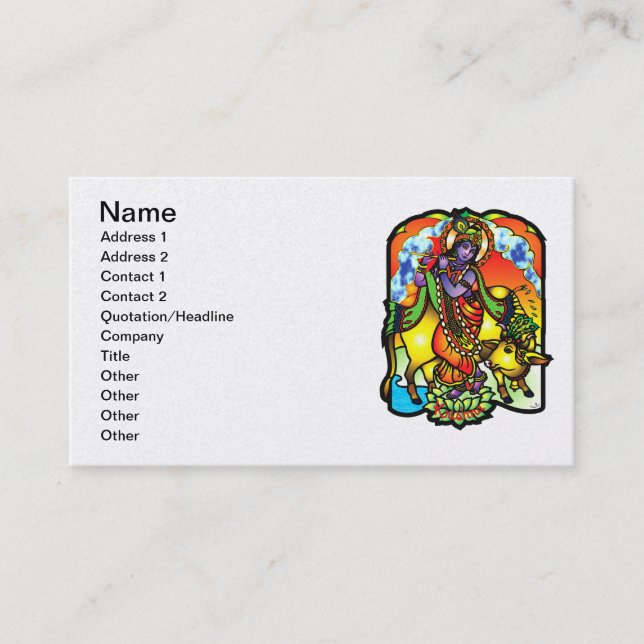 Krishna Business Card (Front)