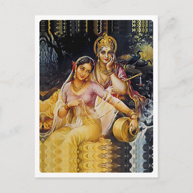 KRISHNA - hindu deity - Postcard (Front)