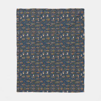 Krishna Pattern Fleece Blanket
