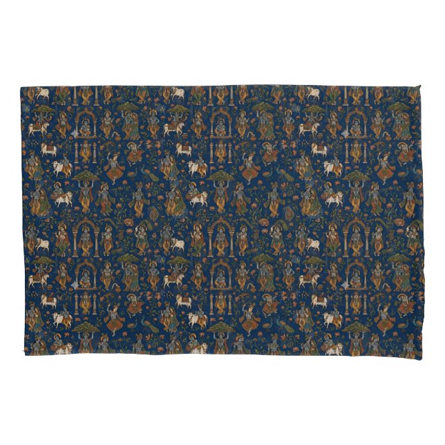 Krishna Pattern Pillowcase (Front)