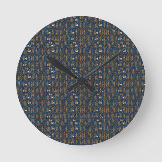Krishna Pattern Round Clock