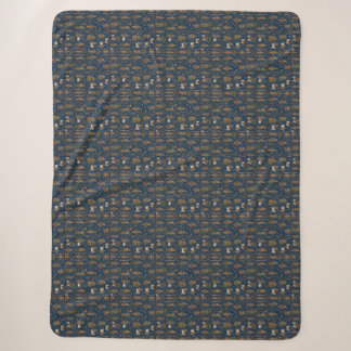 Krishna Pattern Sherpa Blanket