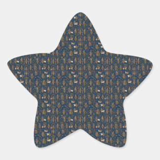 Krishna Pattern Star Sticker