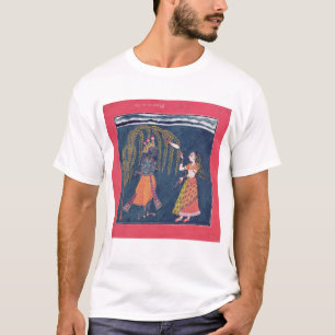 Krishna playing a flute, from the 'Vahula T-Shirt