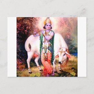 krishna postcard