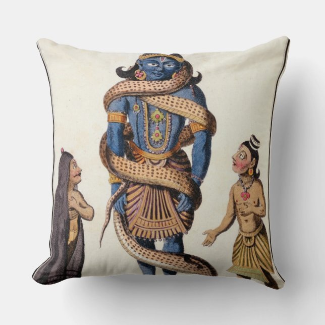 Krishna squeezed by the Kaliya Serpent, from 'Voya Cushion (Front)