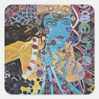 Krishna Sticker- Square Sticker