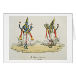 Krishna Venugopala, engraved by de Marlet and du B
