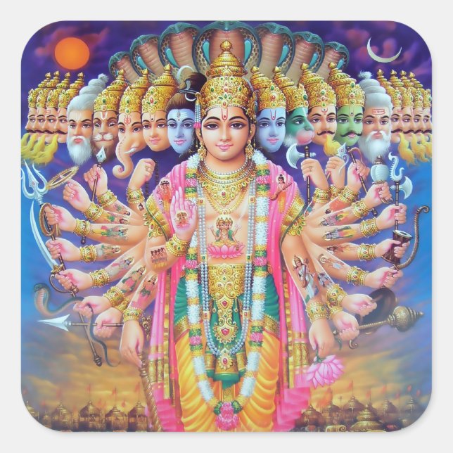 Krishna Vishvarupa Stickers (Front)