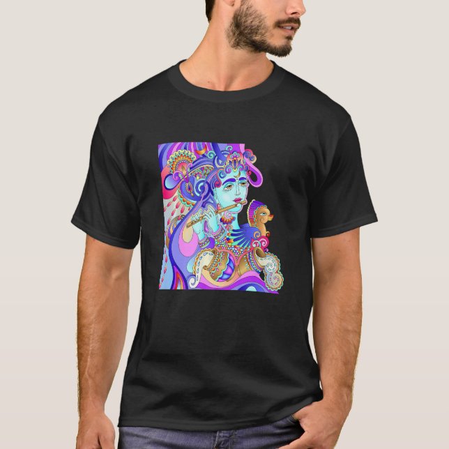 Krishna Yoga Third Eye Isha Hindu Linga T-Shirt (Front)