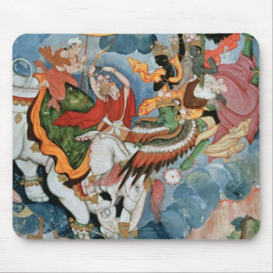 Krishna's combat with Indra, c.1590 Mouse Pad