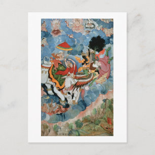 Krishna's combat with Indra, c.1590 Postcard