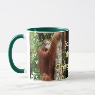 Krista Orangutan save the orangutans Mug