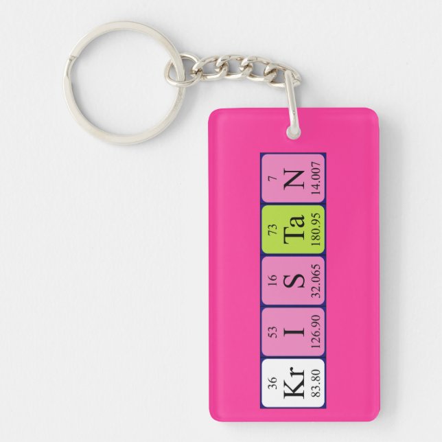 Kristan periodic table name keyring (Front)
