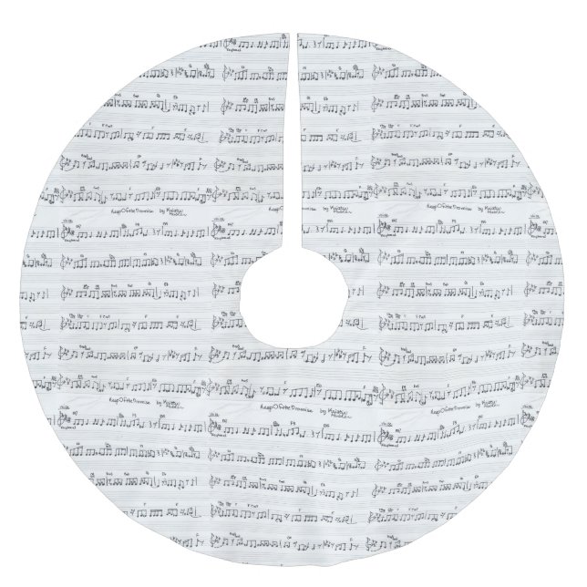 Kriste Hubler's Sheet Music tree skirt (Front)