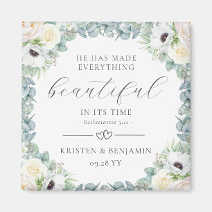 Kristen Christian Wedding Favours Bible Verse Magnet