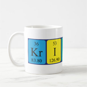 Kristen periodic table name mug