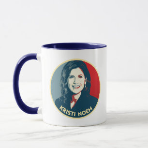 KRISTI NOEM Propaganda Badge Mug