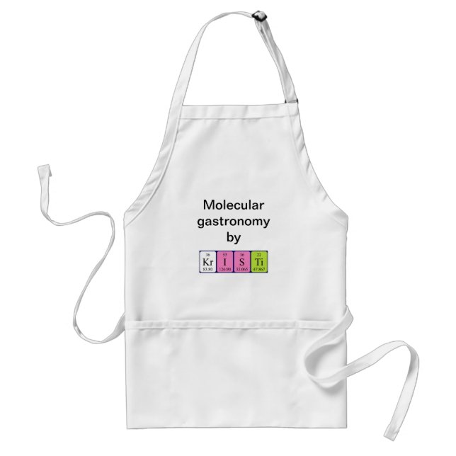 Kristi periodic table name apron (Front)